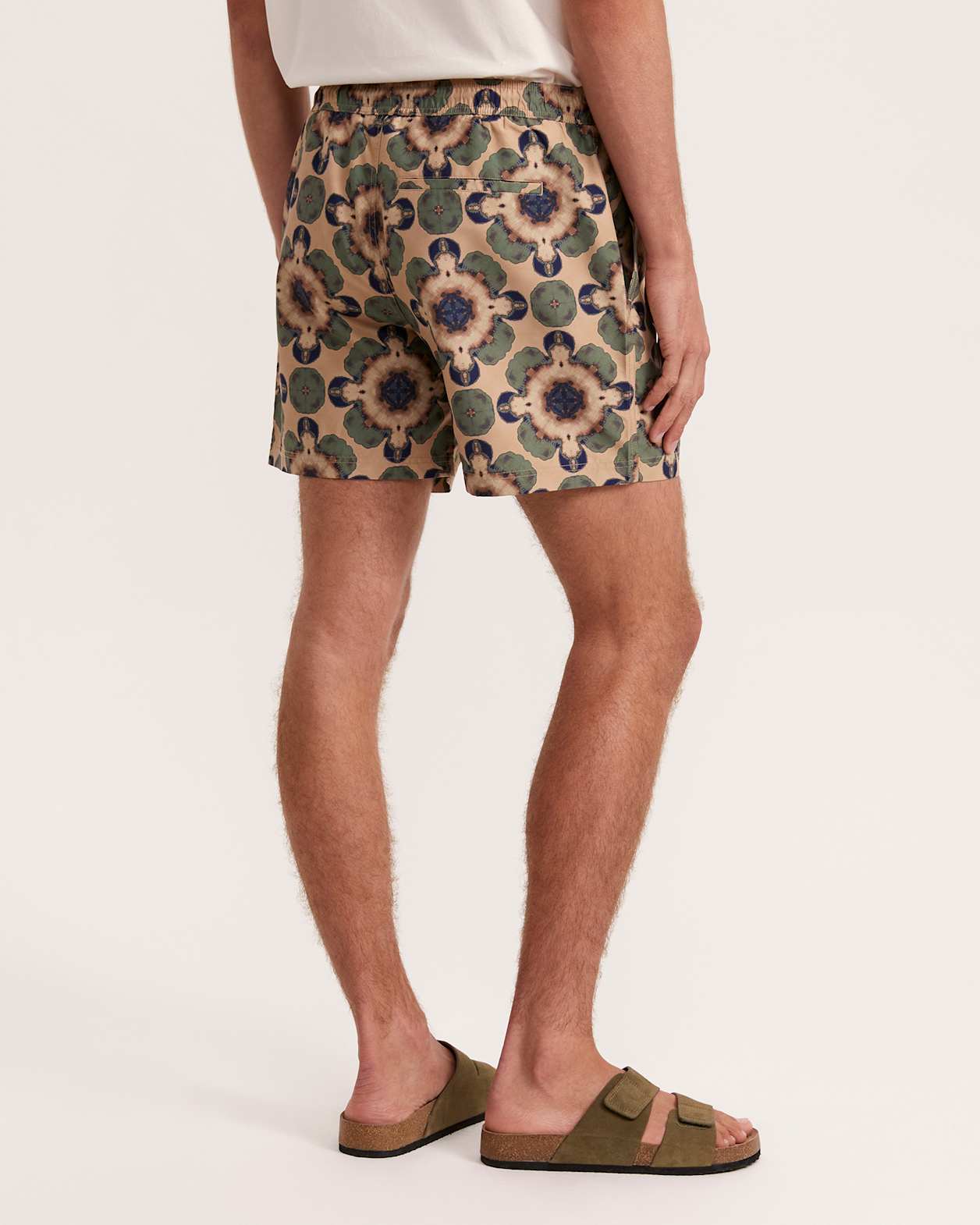 Mavern Pull On Swim Short in TEAL MULTI