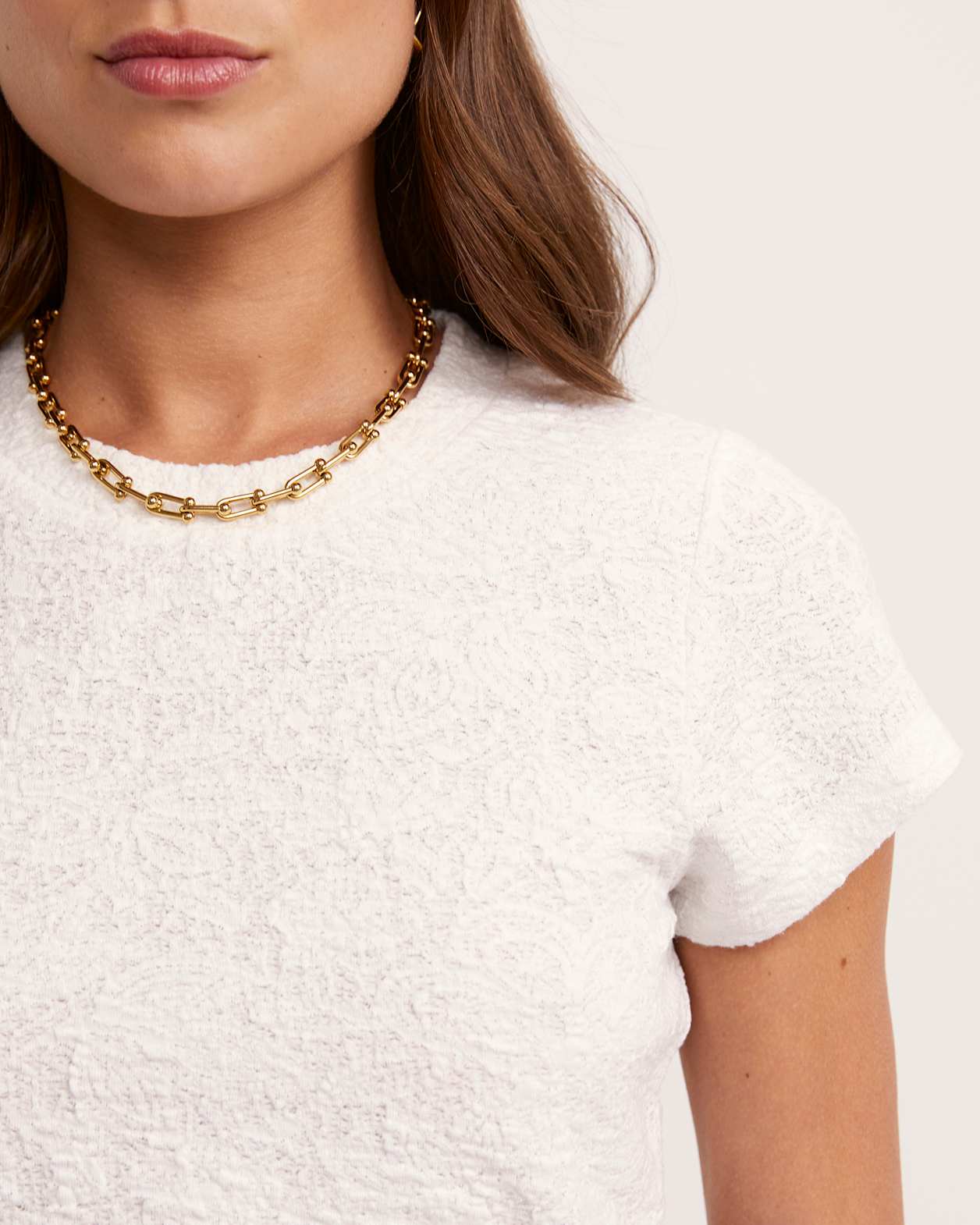 Ezra Cap Sleeve Tee in WHITE