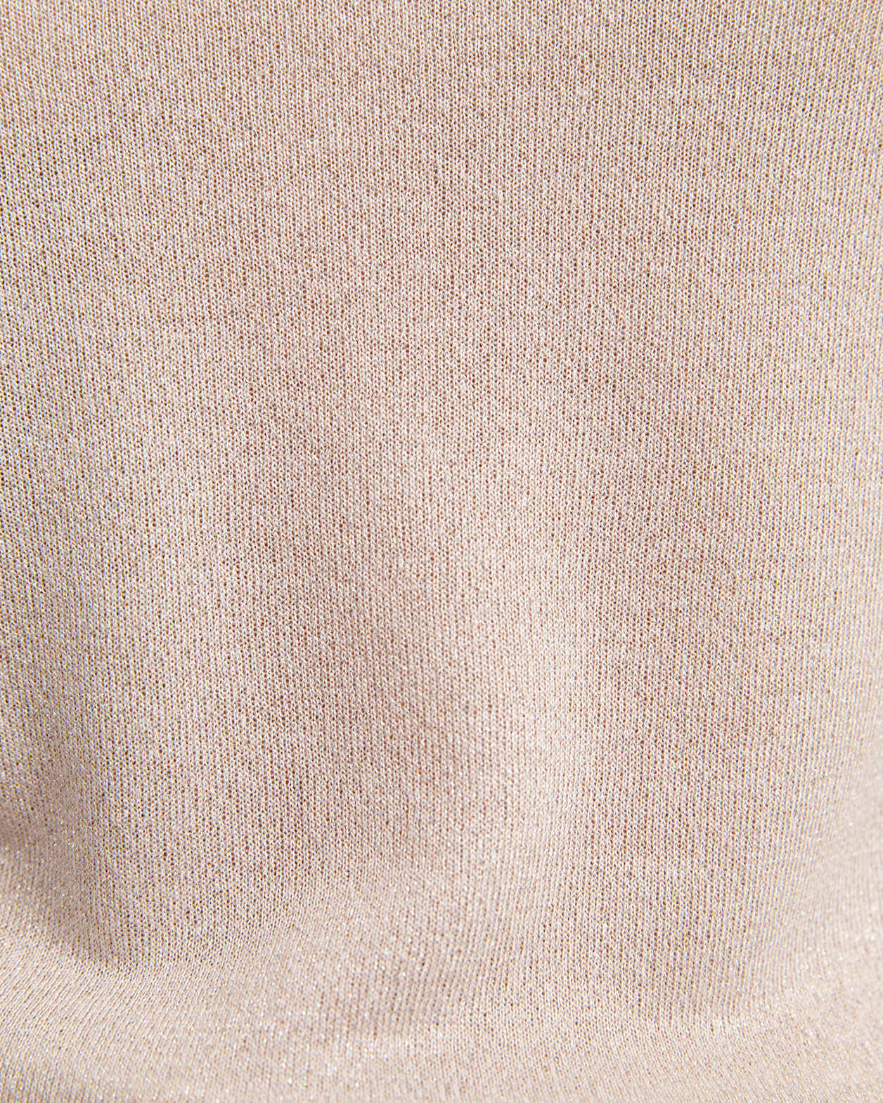 Mariya Metallic Crew Neck Knit in CHAMPAGNE