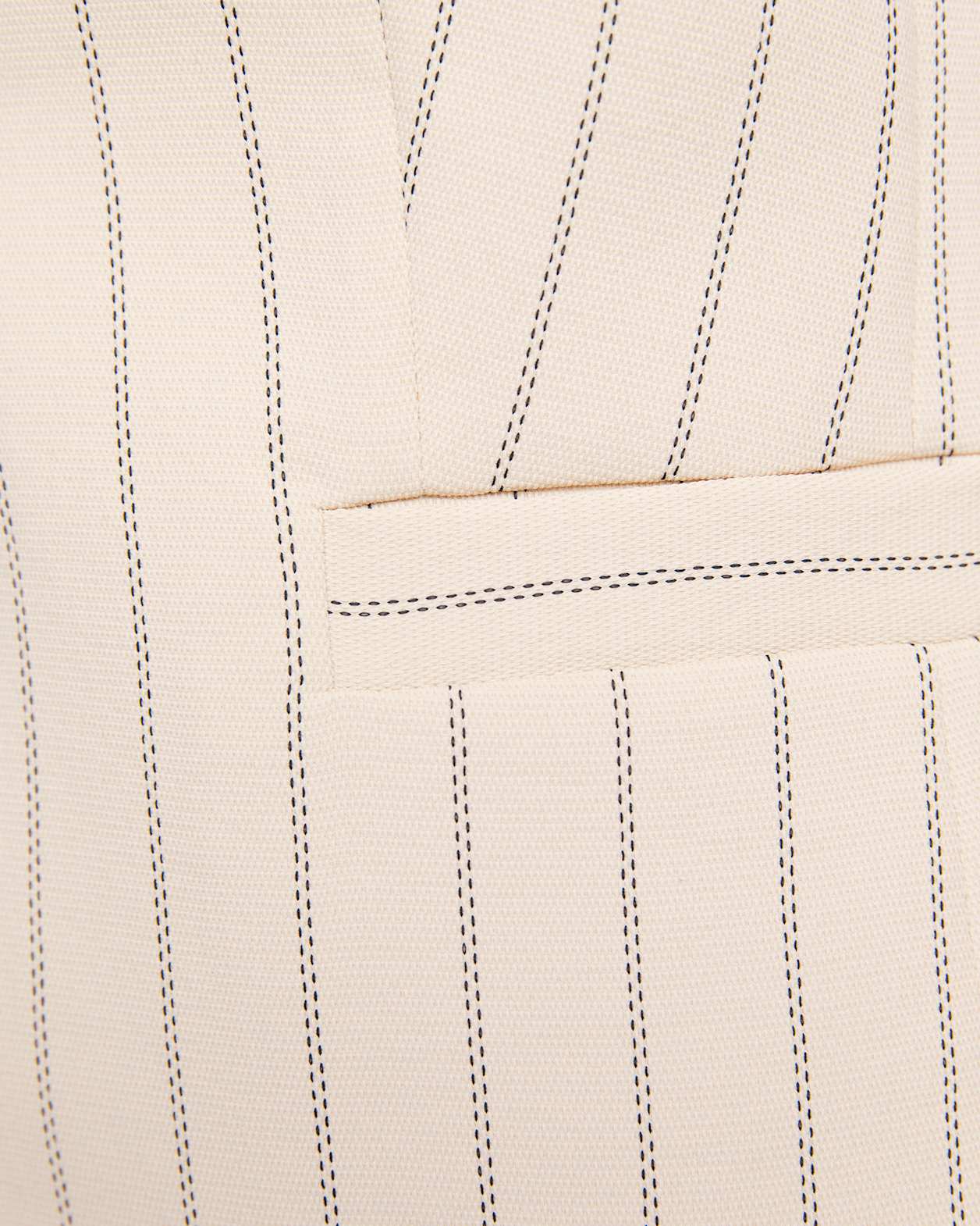 Dharma Pinstripe Crew Vest in SAND