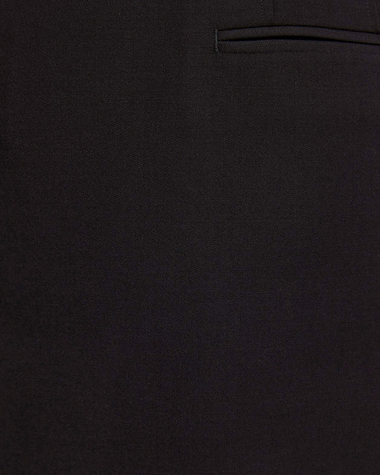 Celeste Tailored Wool Mini Skirt in BLACK