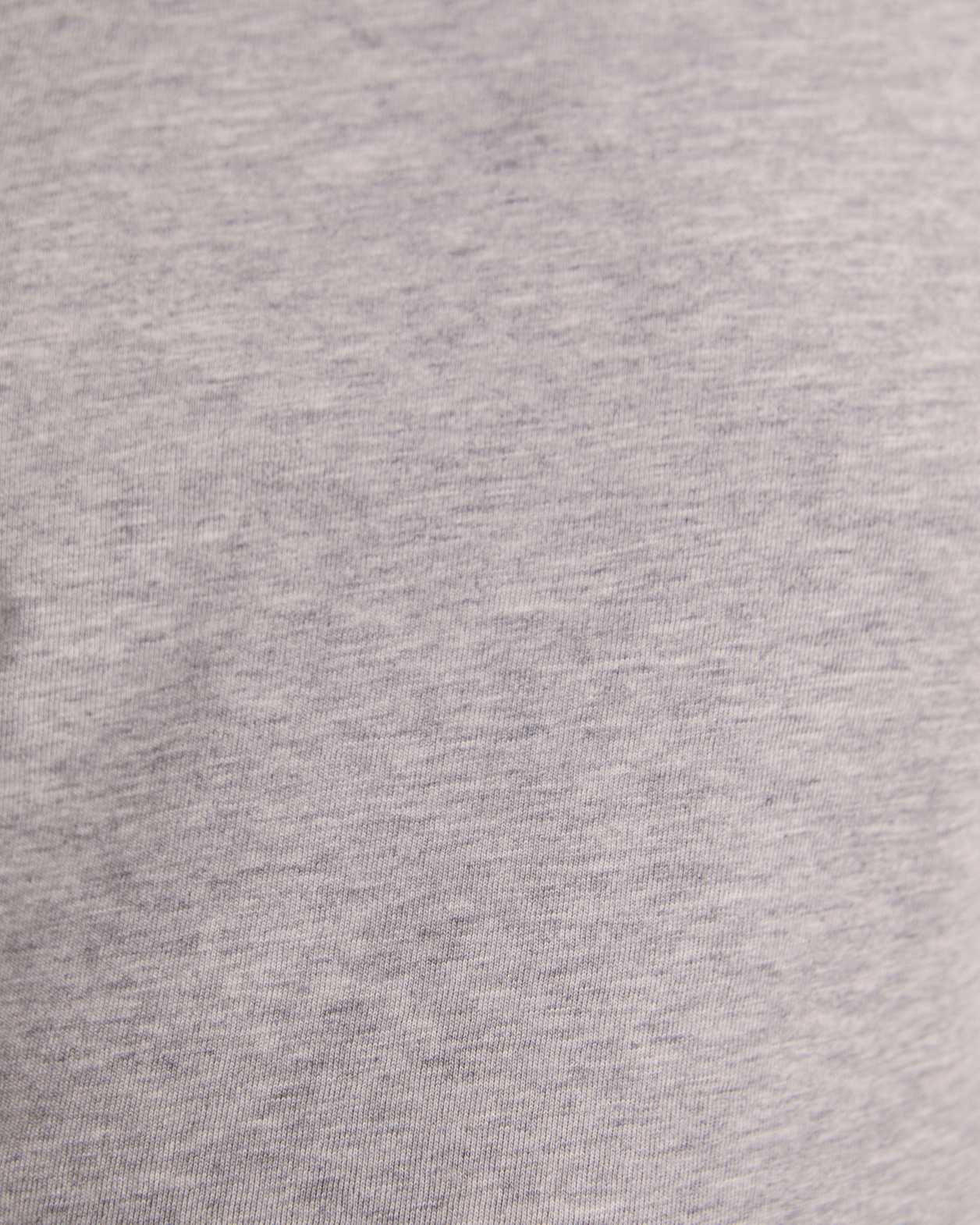 Ella Classic Cotton Tee in GREY MELANGE
