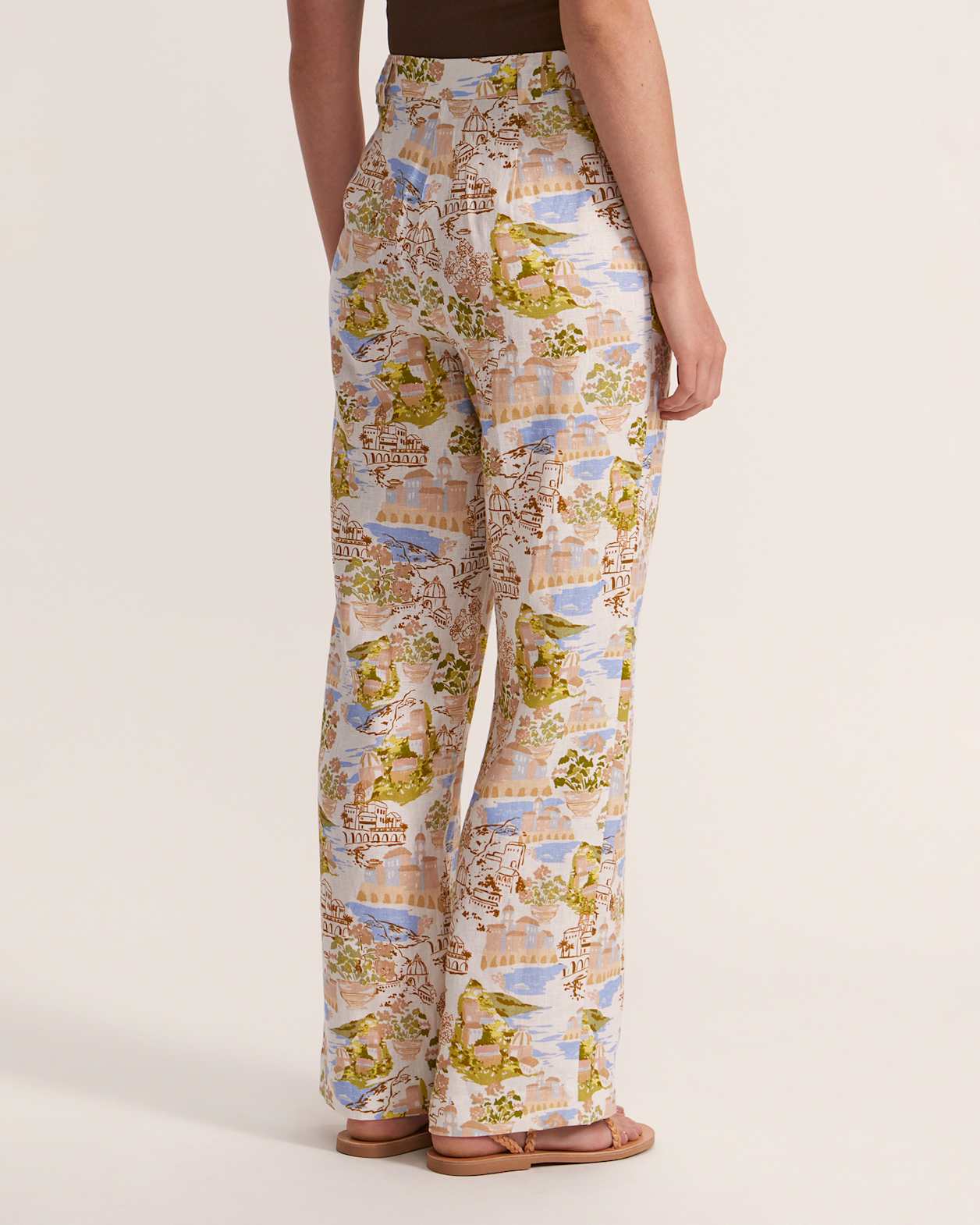 Juliette Linen Pant in MULTI