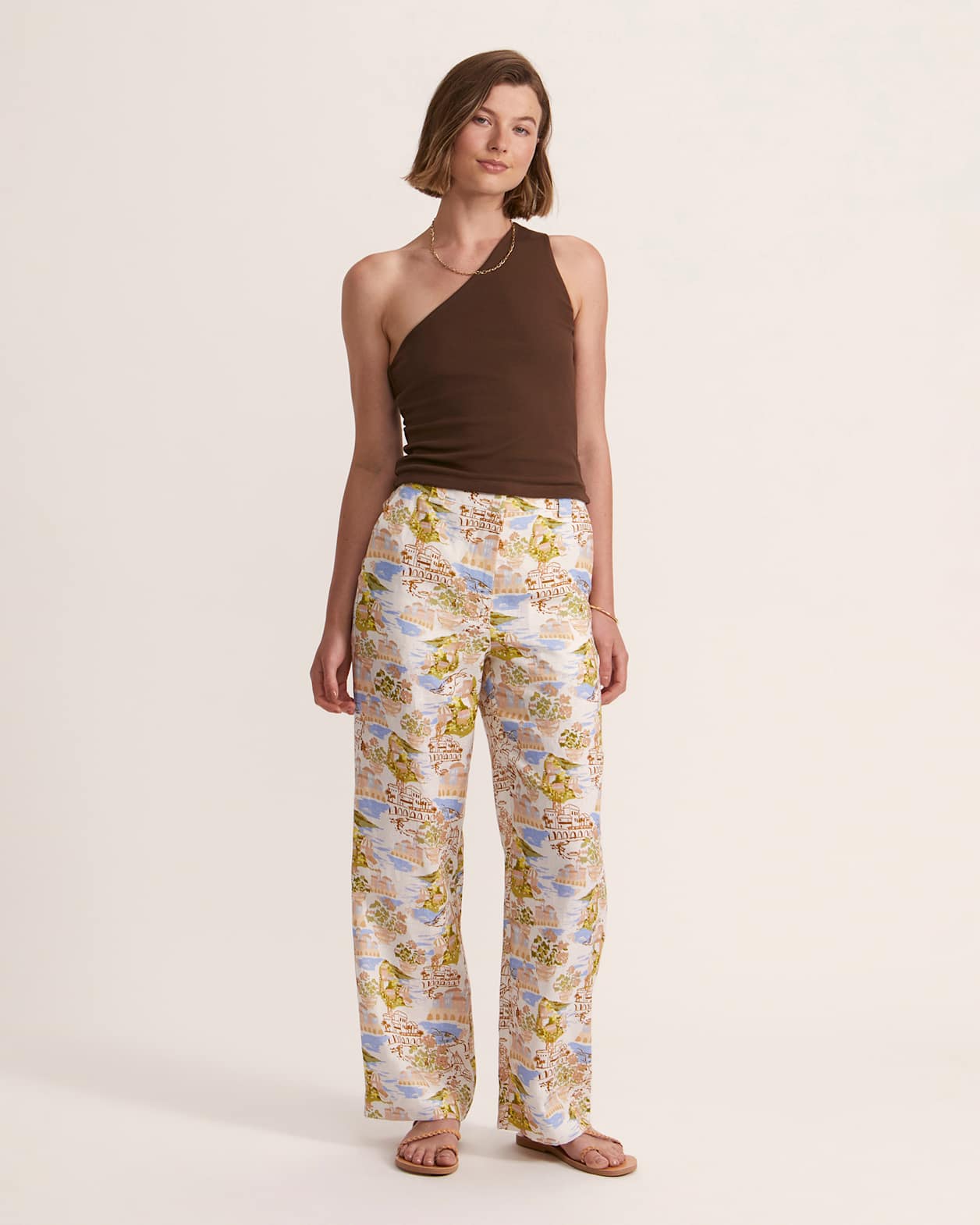 Juliette Linen Pant in MULTI