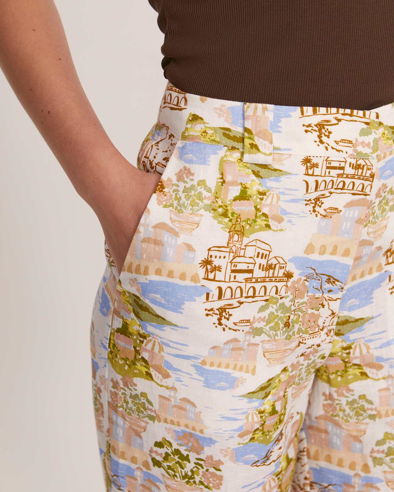 Juliette Linen Pant in MULTI