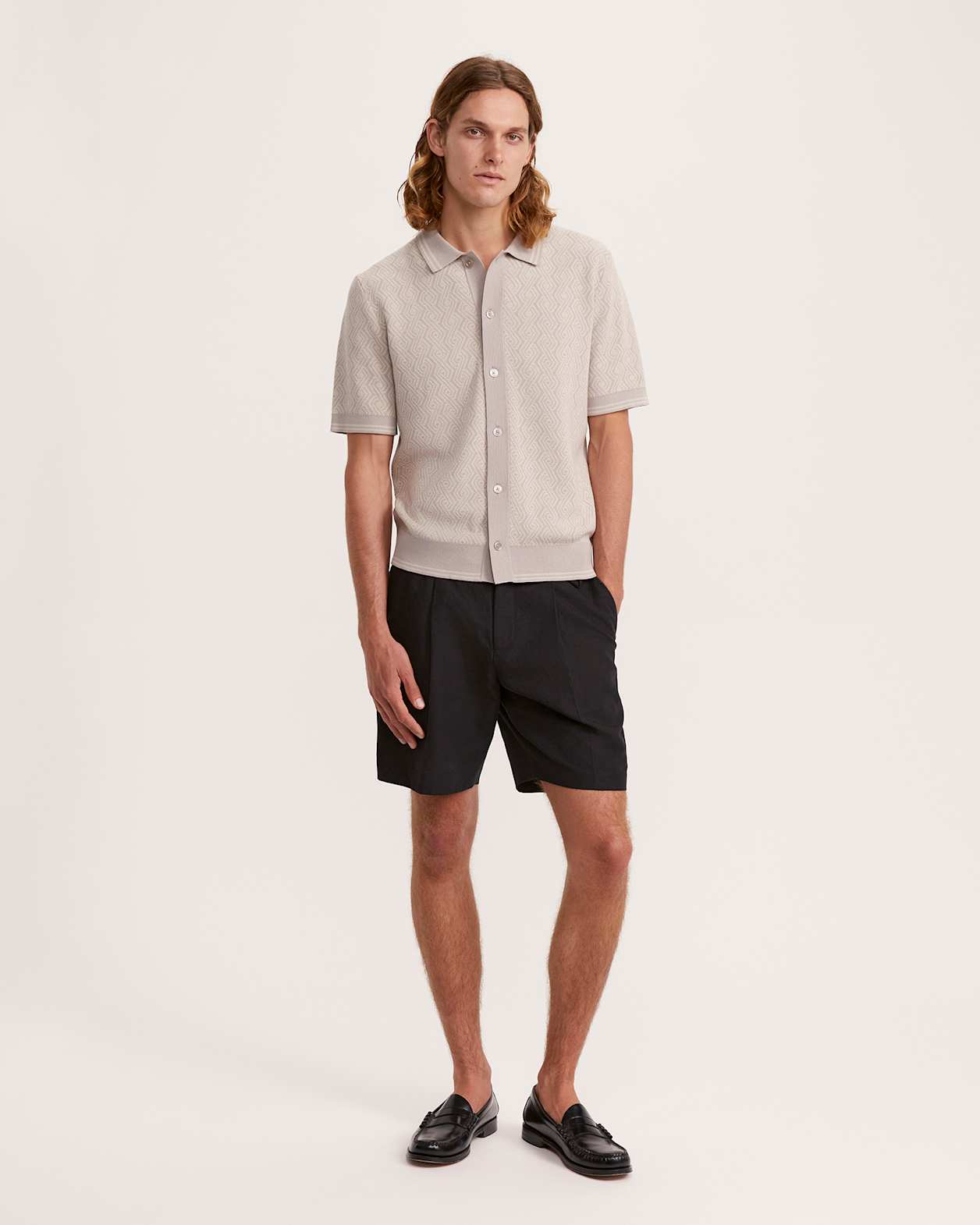 Monte Geo Cotton Button Thru in TAUPE/NATURAL