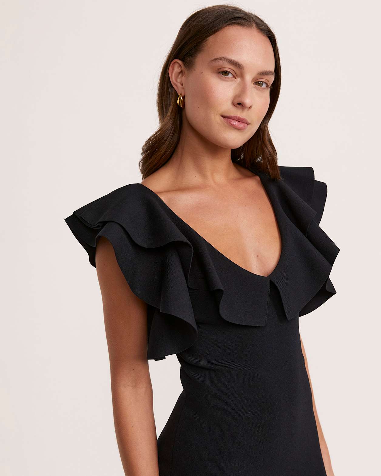 Mia Milano Knit Dress in BLACK