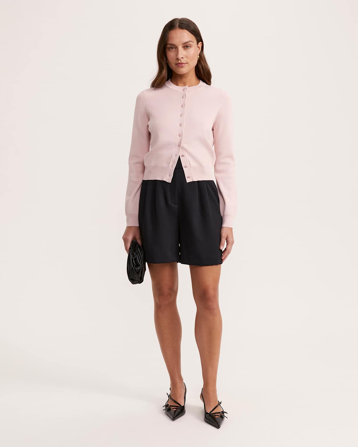 Mia Milano Knit Cardigan in BLUSH