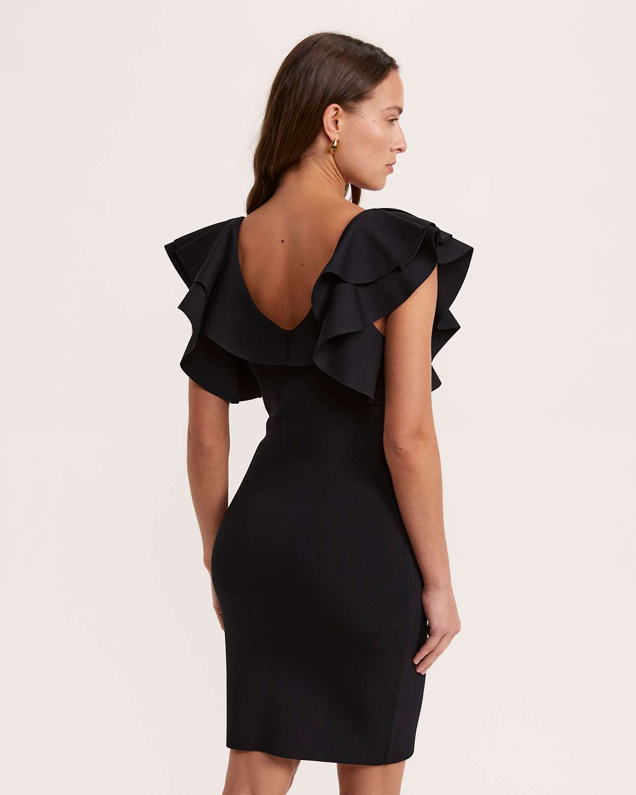 Mia Milano Knit Dress in BLACK