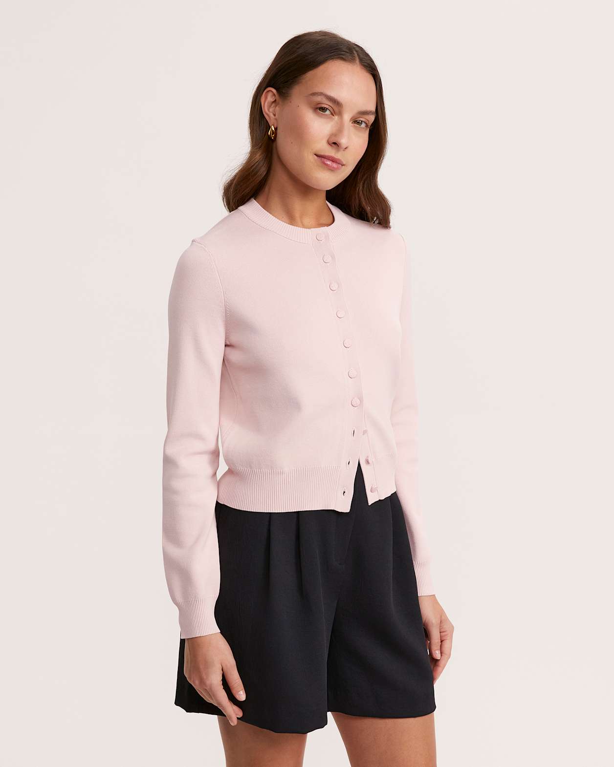 Mia Milano Knit Cardigan in BLUSH