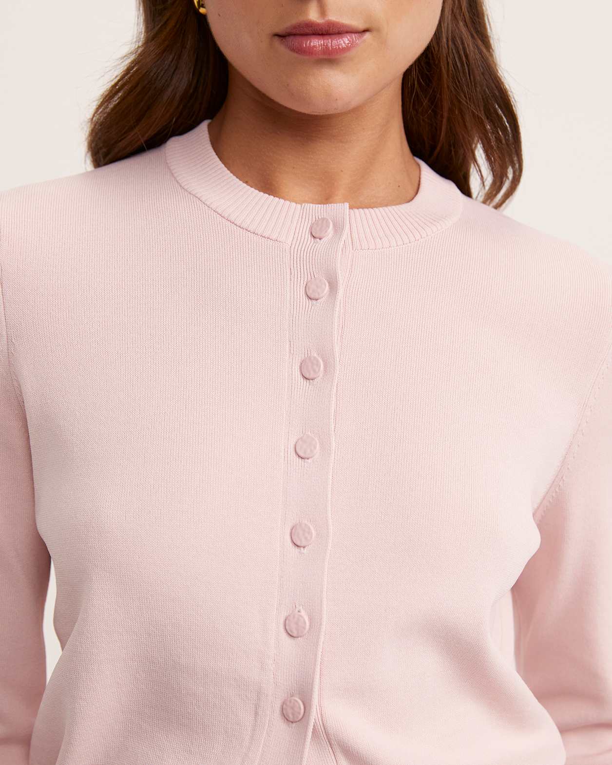 Mia Milano Knit Cardigan in BLUSH