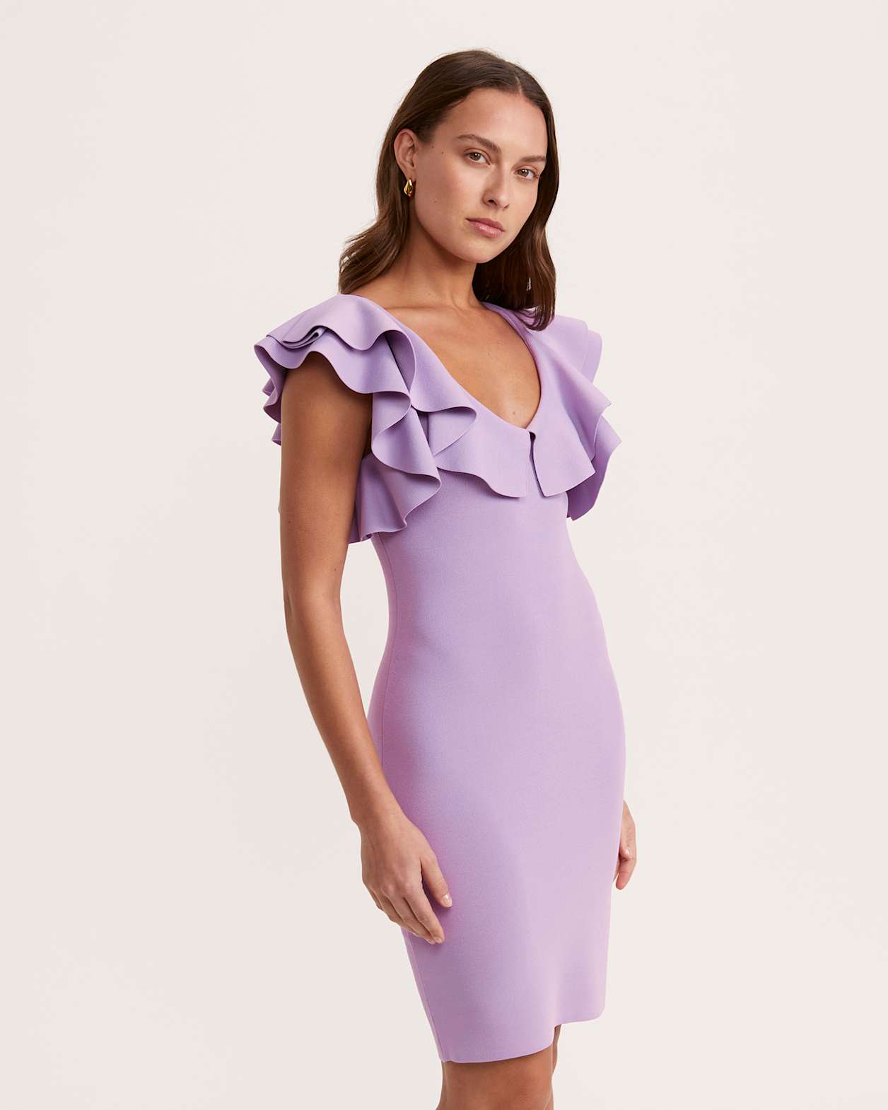 Mia Milano Knit Dress in VIOLET