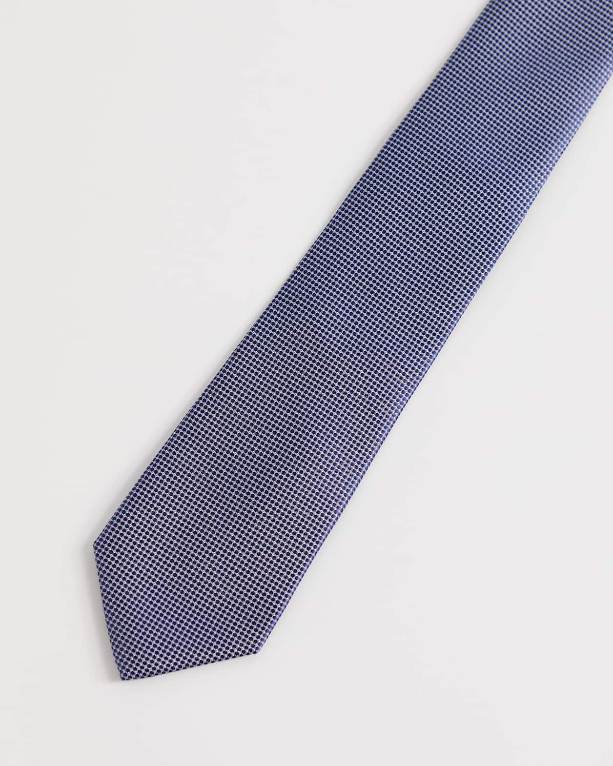 Dobby Silk Tie in NAVY