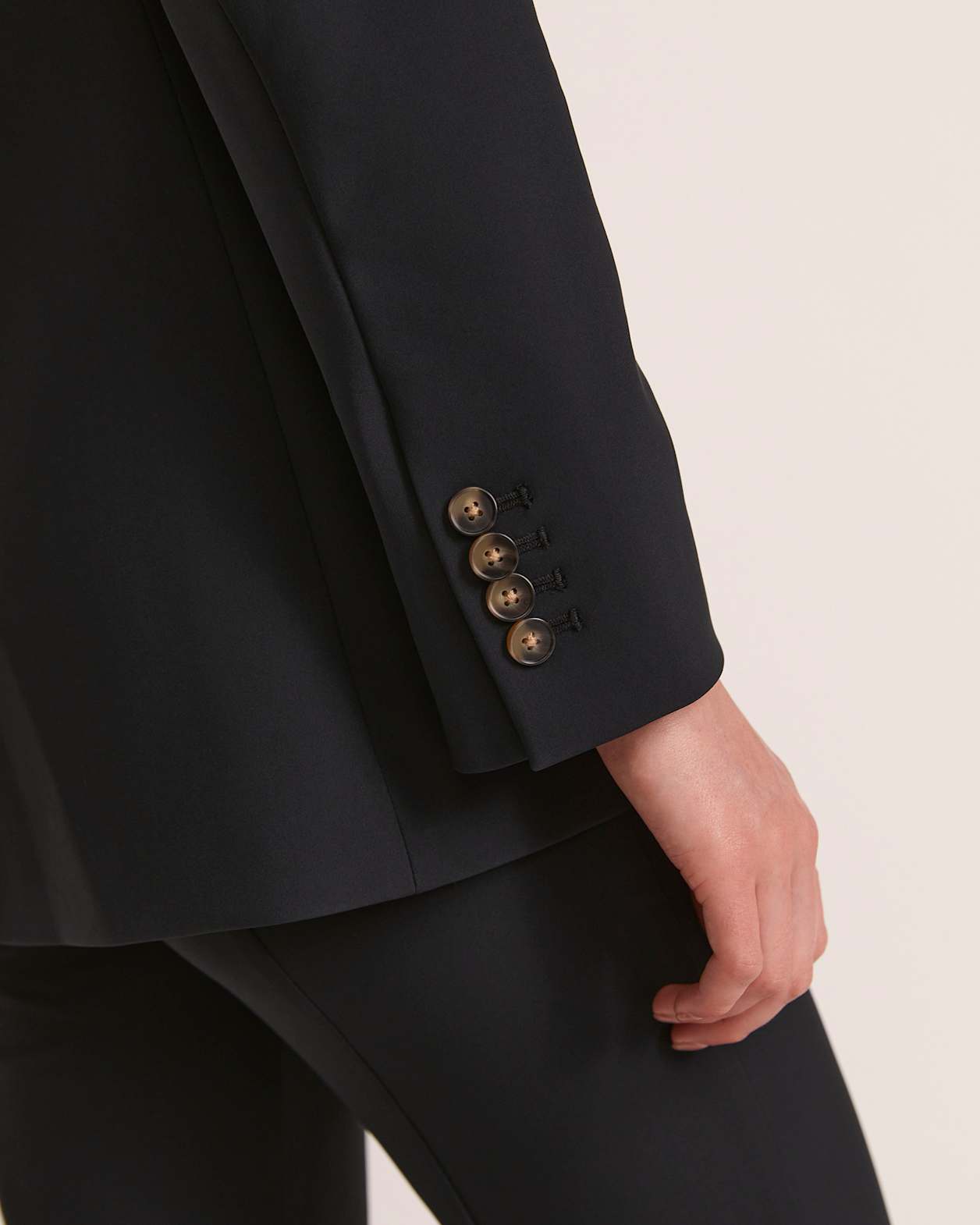 Deia Double Breasted Blazer in BLACK