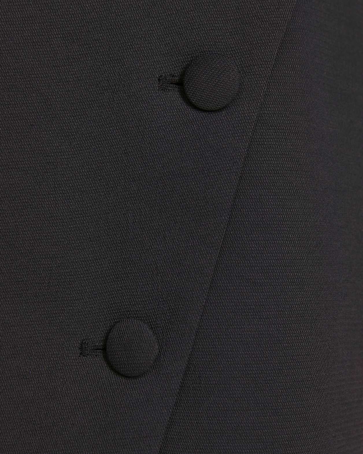 Dharma Button Mini Dress in BLACK