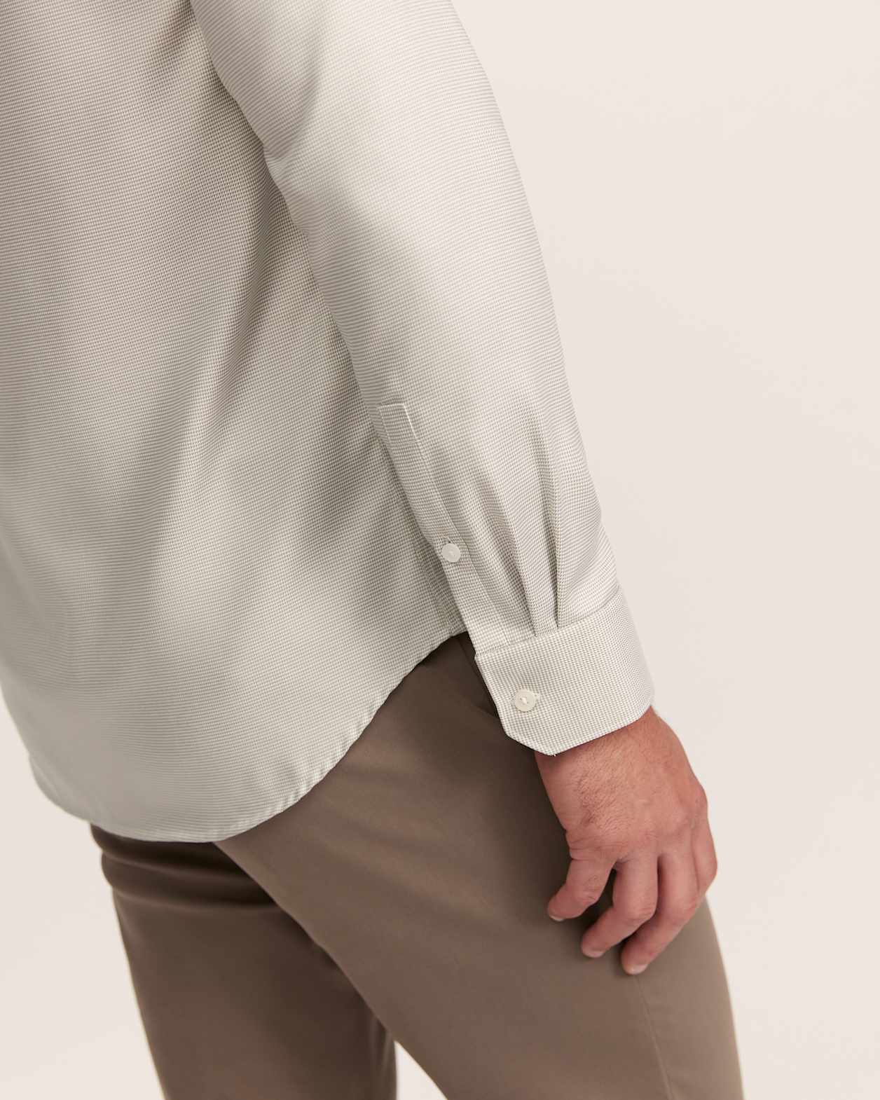 Nixon Long Sleeve Slim Easy Care Shirt in KELP