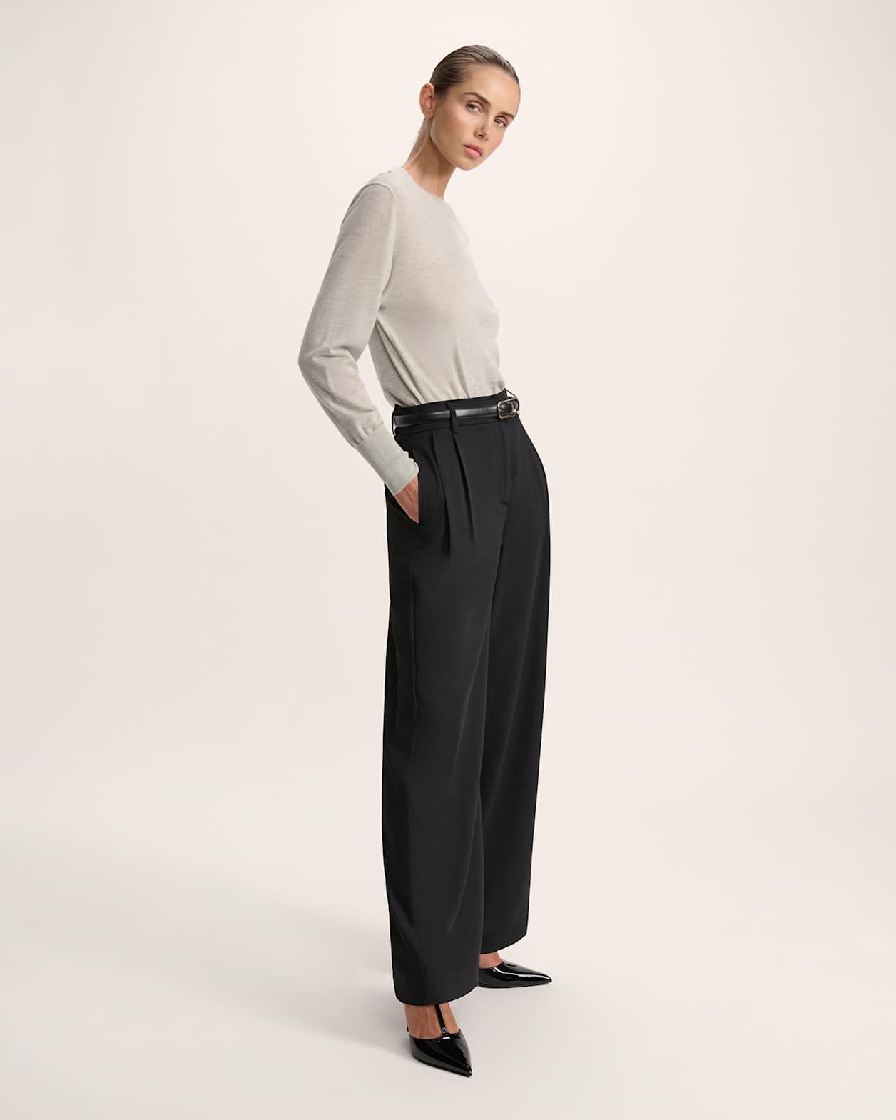 Franka Wool Crew Knit in MINT