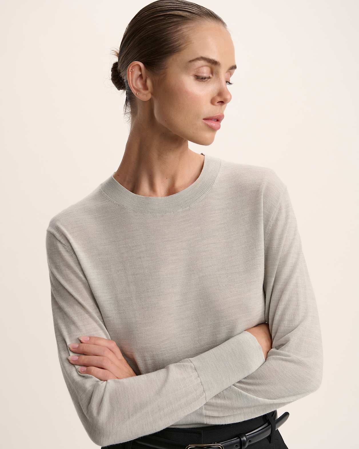 Franka Wool Crew Knit in MINT