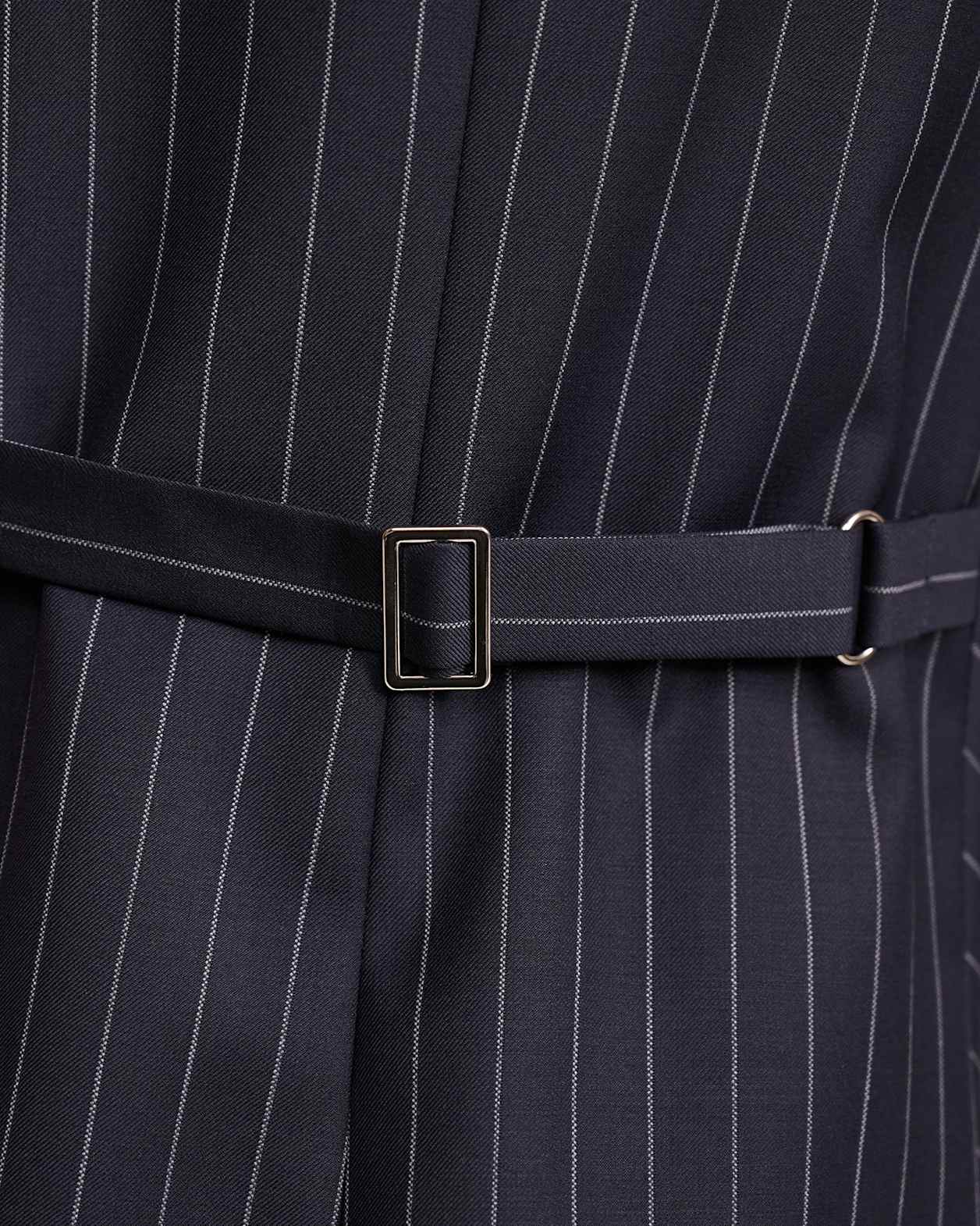 Polly Pinstripe Mini Dress in NAVY/IVORY
