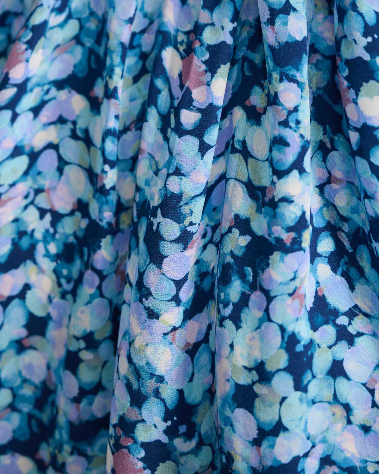 Sequin Silk High Neck Top in MULTI
