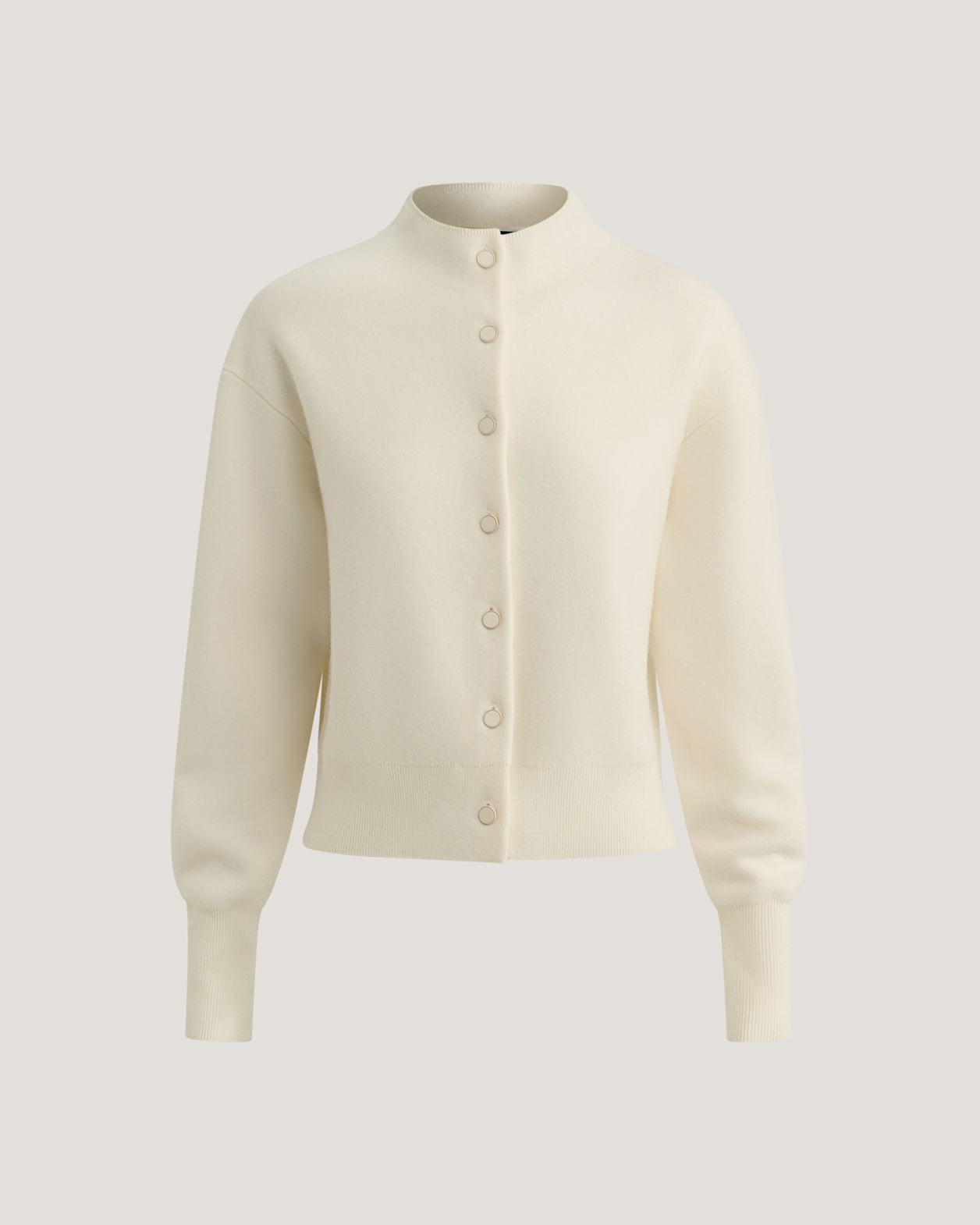 Boiled Wool Batwing Cardi in CREAM