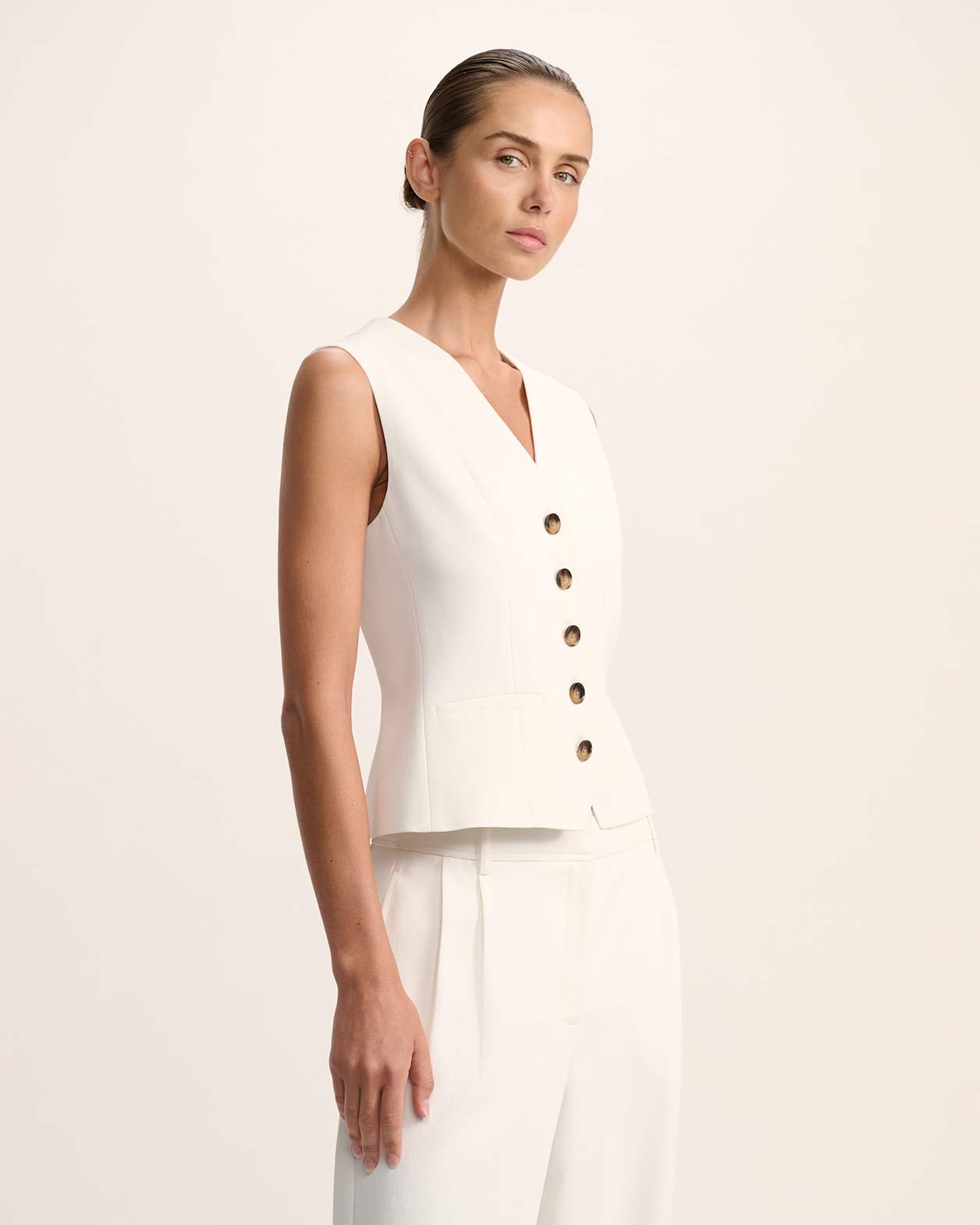Dharma Vest in ALABASTER