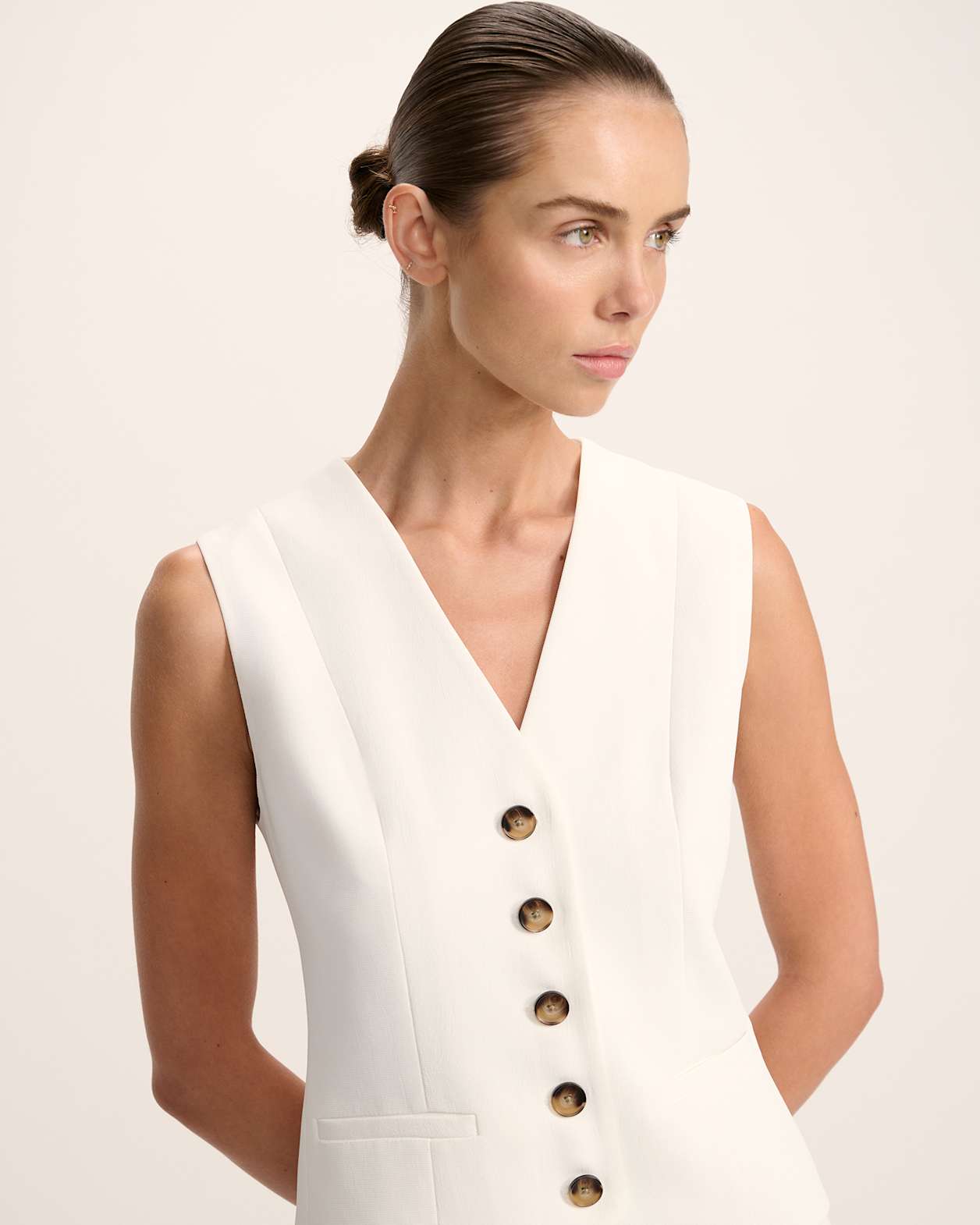 Dharma Vest in ALABASTER