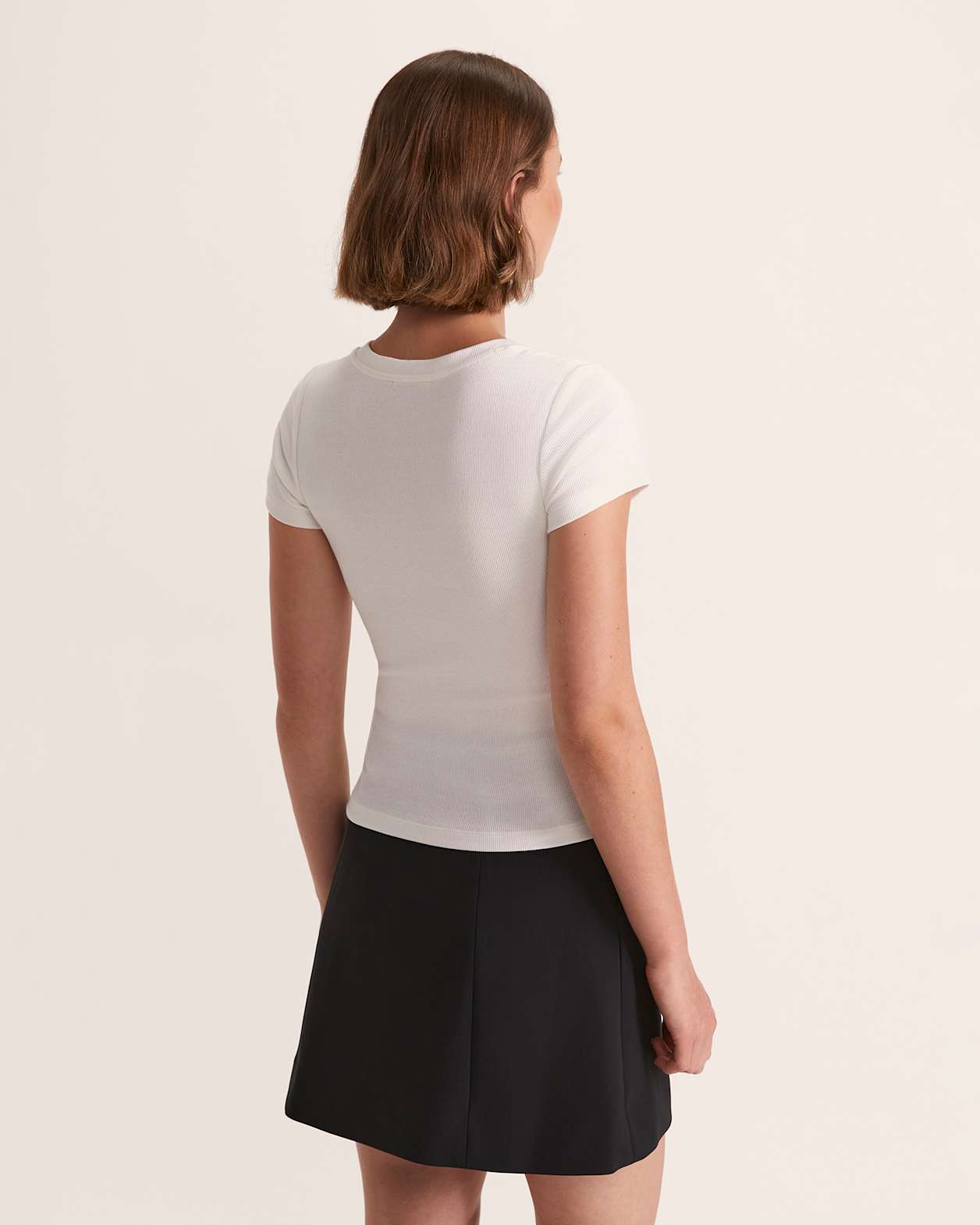Sasha Logo Tee in WHITE