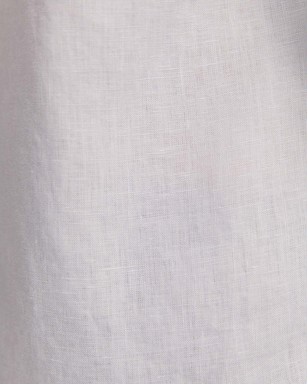 Anderson Long Sleeve Classic Linen Shirt in FOG