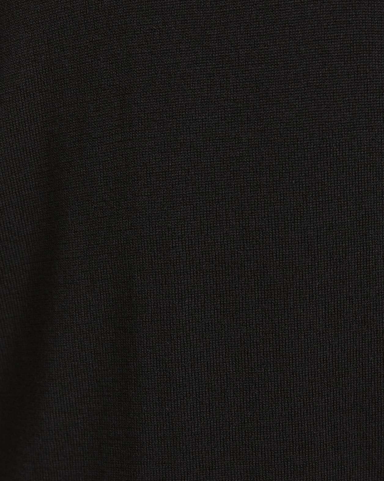 Franklin Merino Wool Crew Knit in BLACK