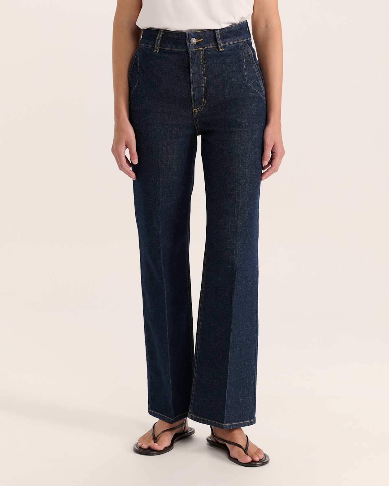Ava Wide Leg Jean in BLUE/BLACK WASH