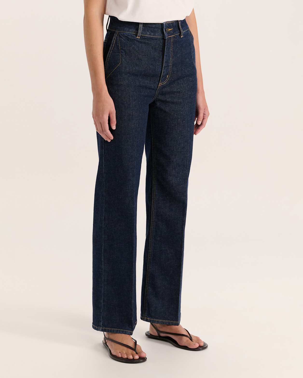 Ava Wide Leg Jean in BLUE/BLACK WASH