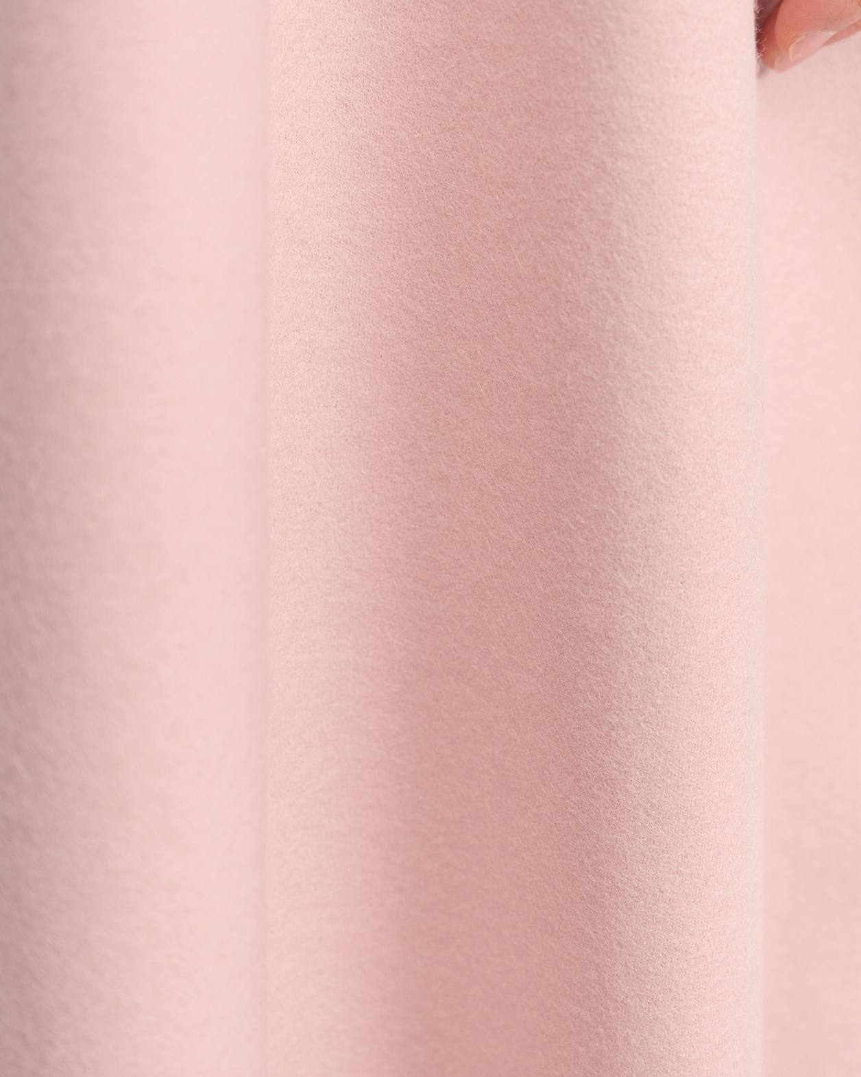 Karla Wool Longline Trench Coat in PINK SALT