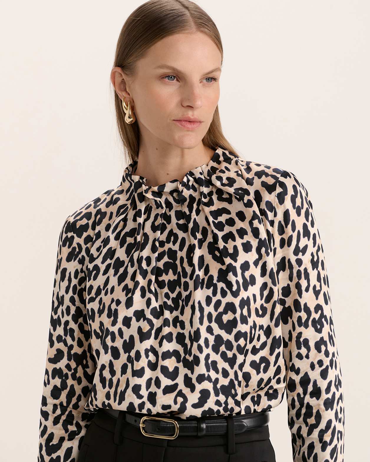Priscilla High Neck Top in MULTI