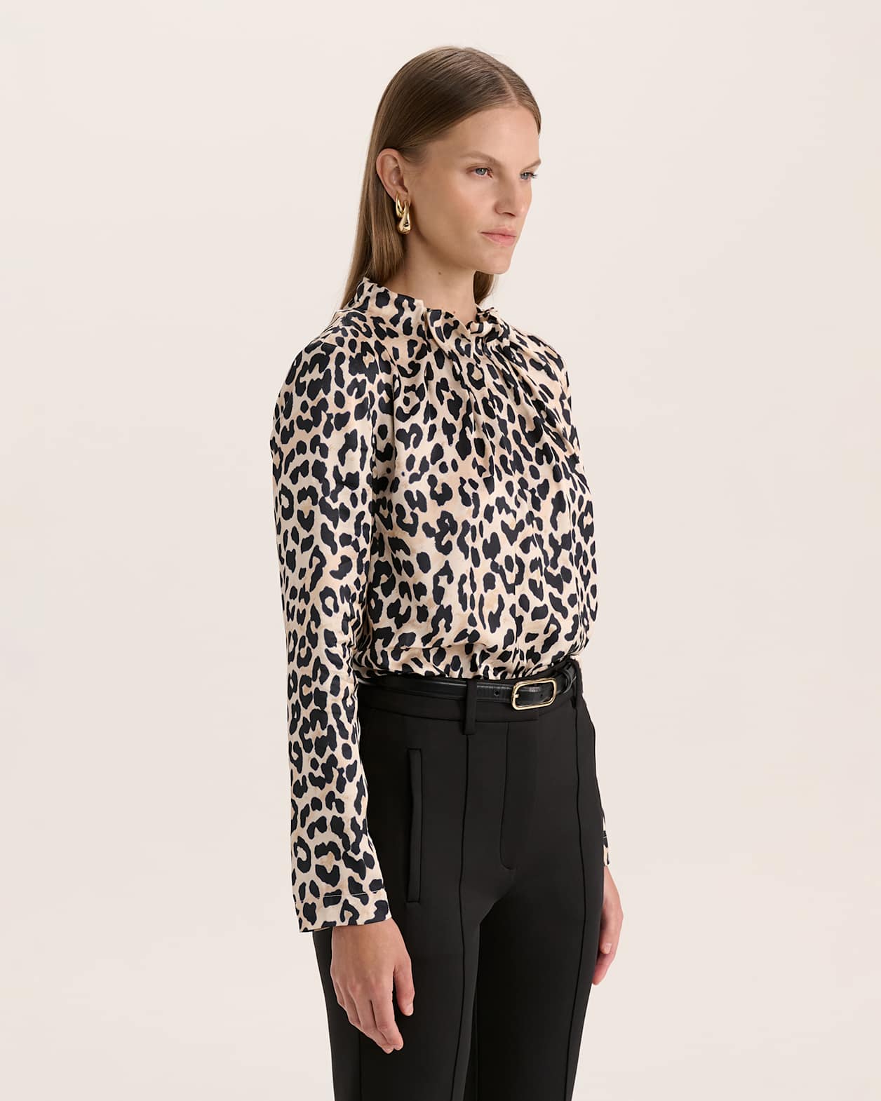 Priscilla High Neck Top in MULTI