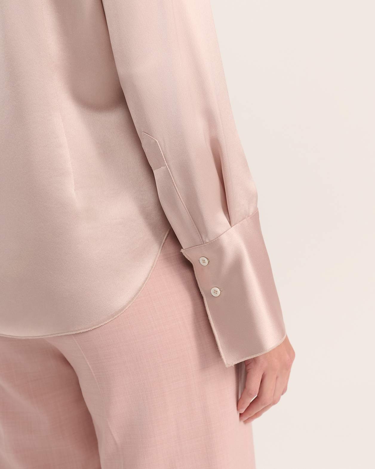 Sallee Satin Shirt in PINK