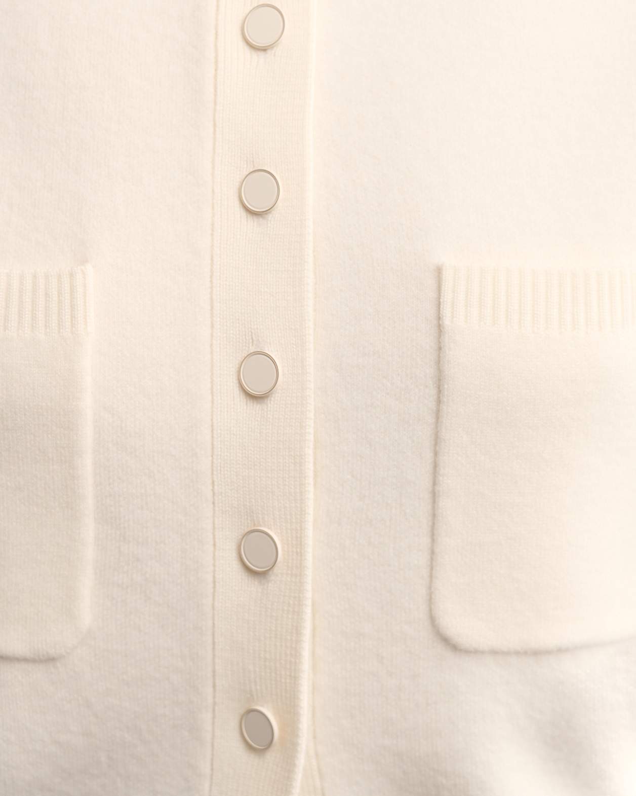 Boiled Wool Vest in CREAM