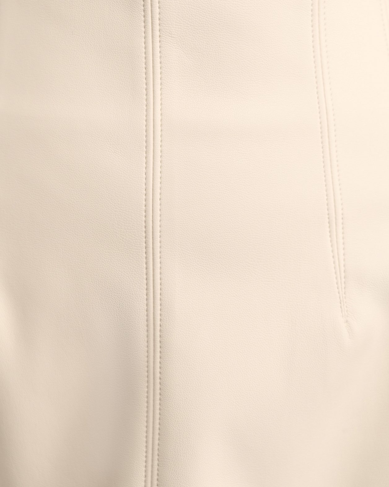Viv Faux Leather Mini Skirt in VANILLA
