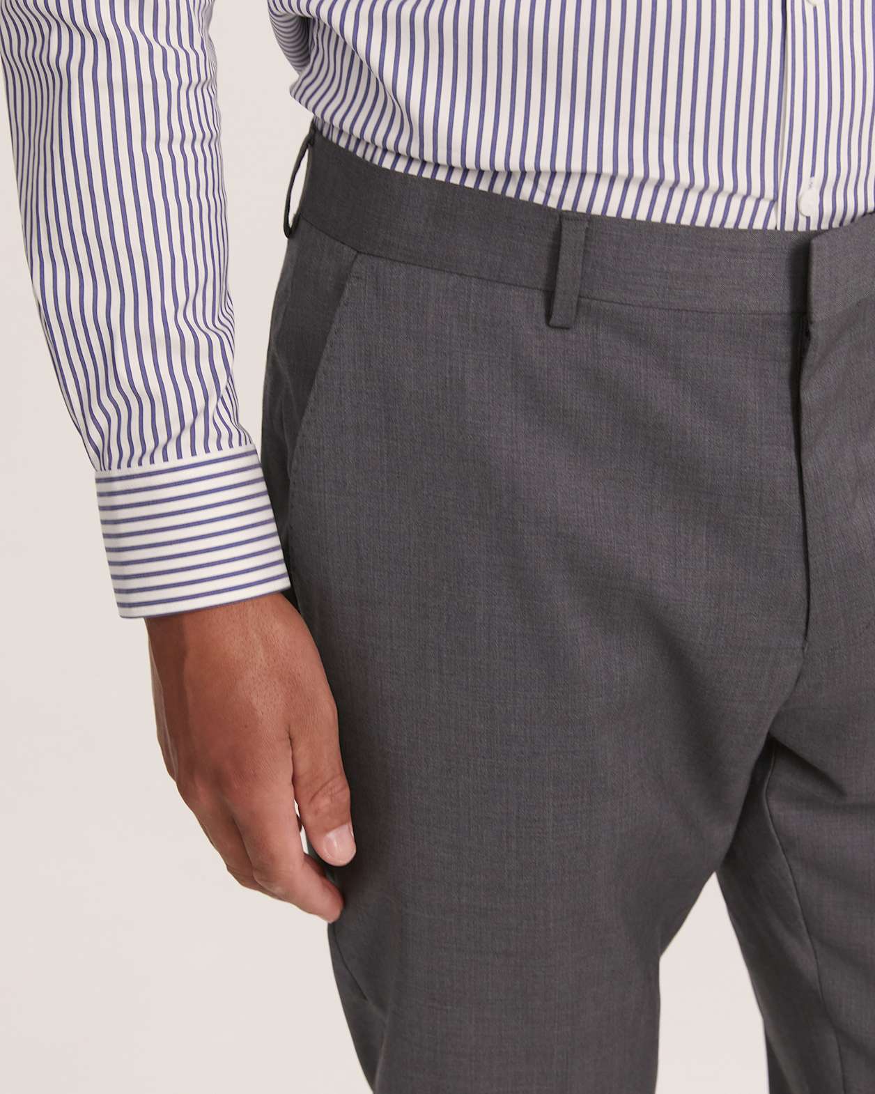 Sorkin Wool Suit Pant in GREY