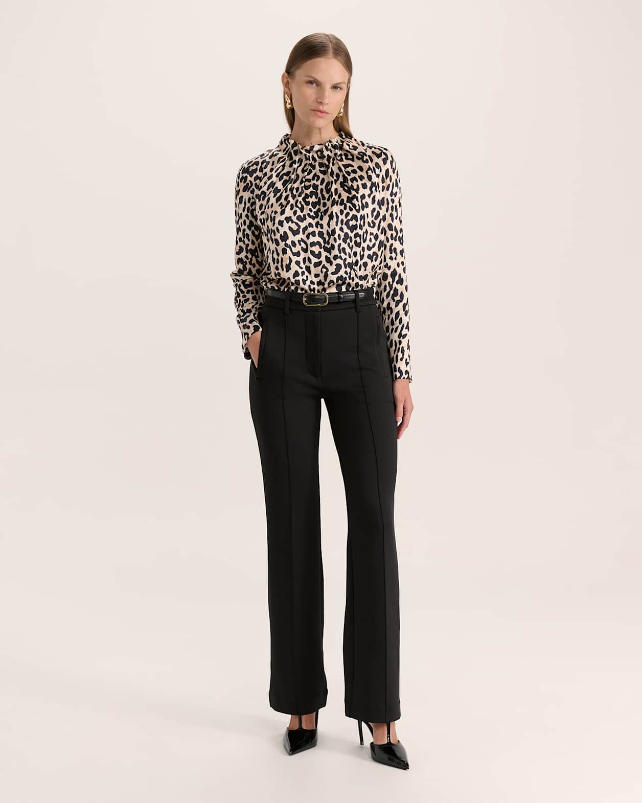 Priscilla High Neck Top in MULTI