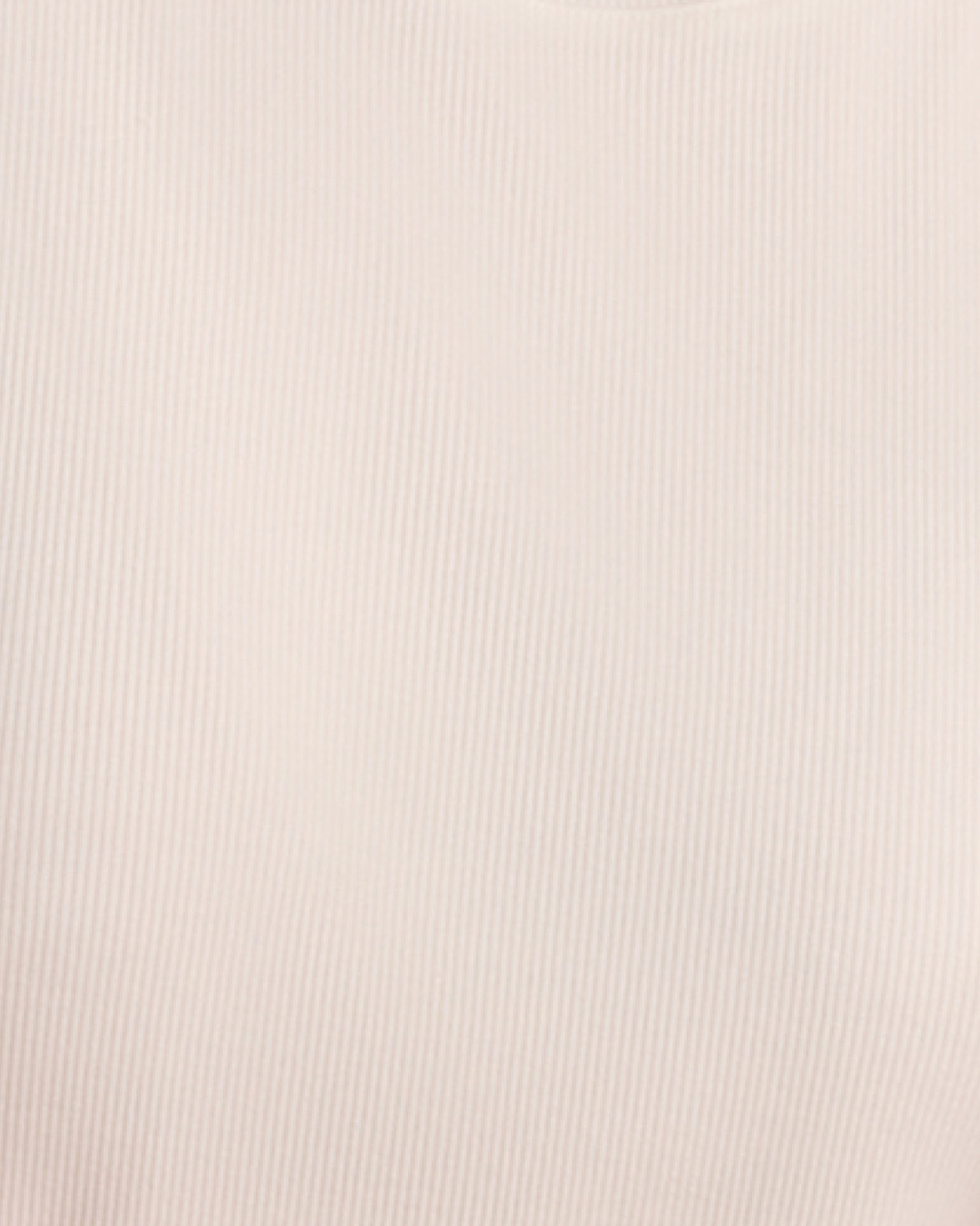 Emilie Tipped Ribbed Tee in WHITE