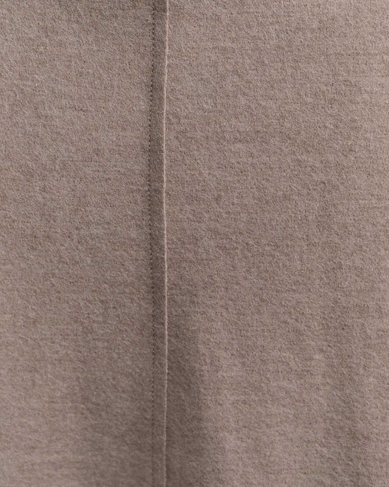 Karla Wool Panel Midi Skirt in MINK