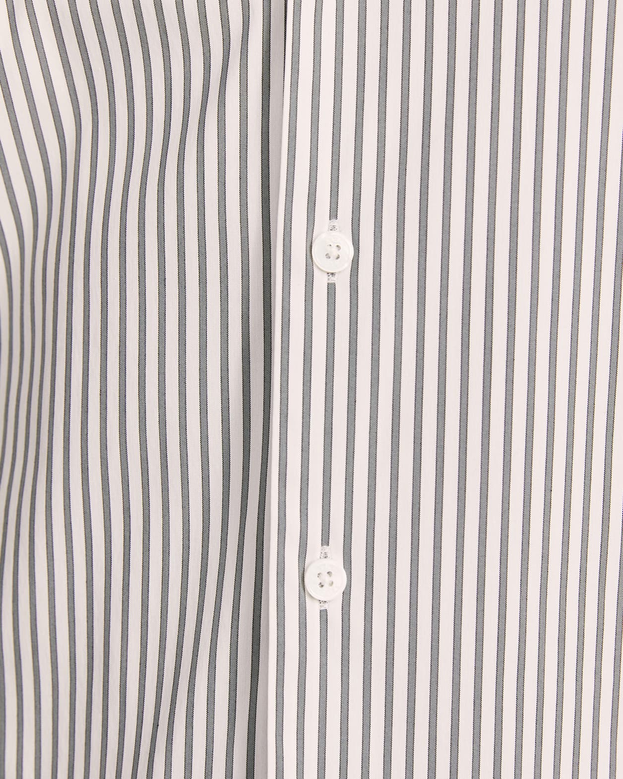 Calvin Long Sleeve Slim Stripe Shirt in PETROL