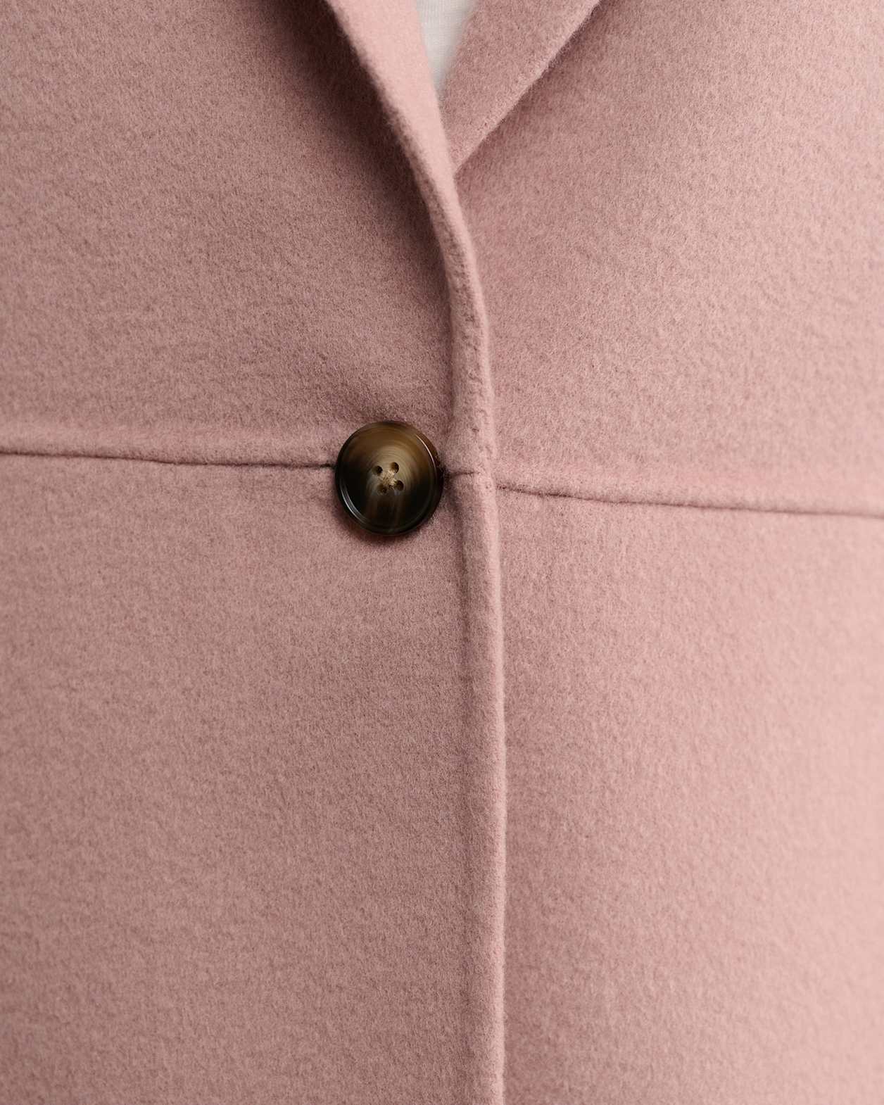 Kayla Longline Wool Jacket in PINK SALT