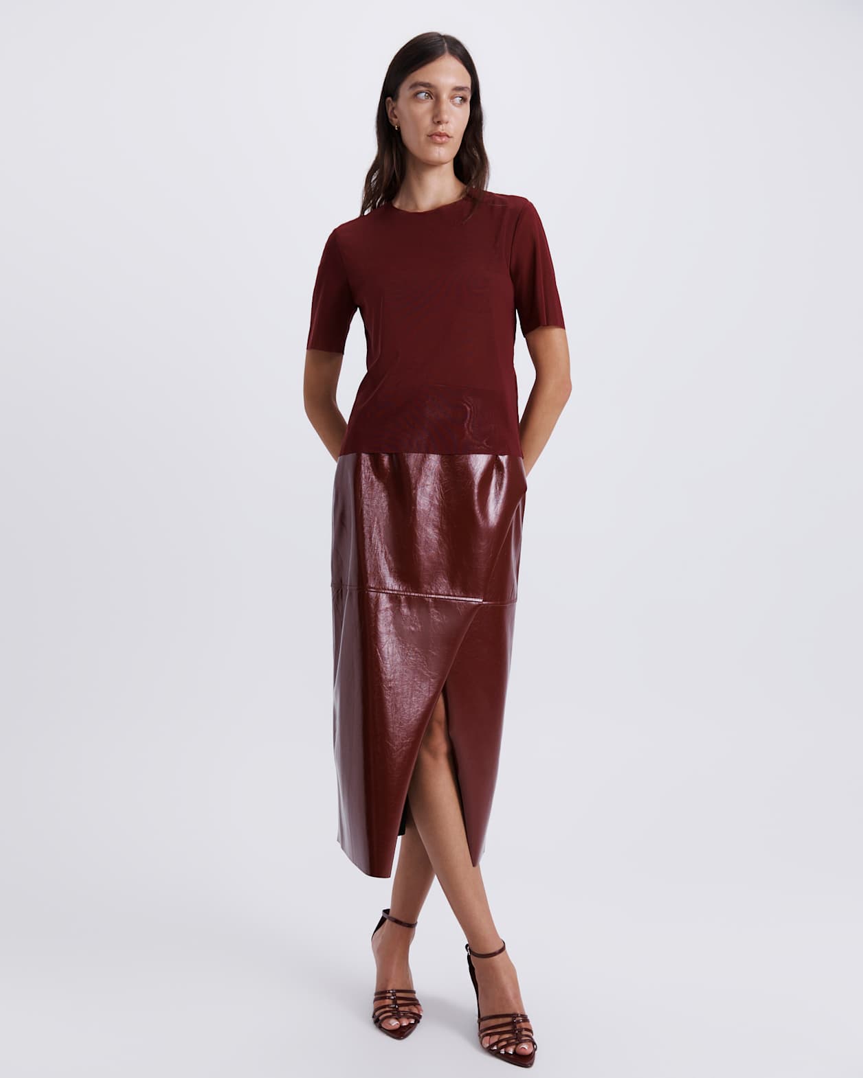 Mackenzie Short Sleeve Tee in BERRY