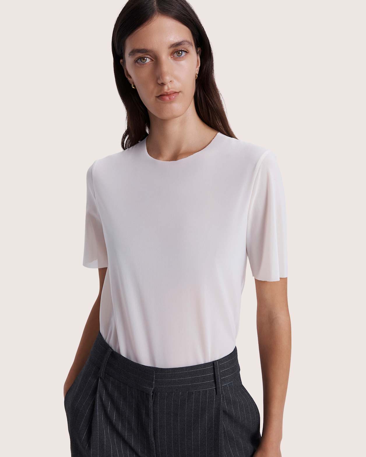 Mackenzie Short Sleeve Tee in MILK