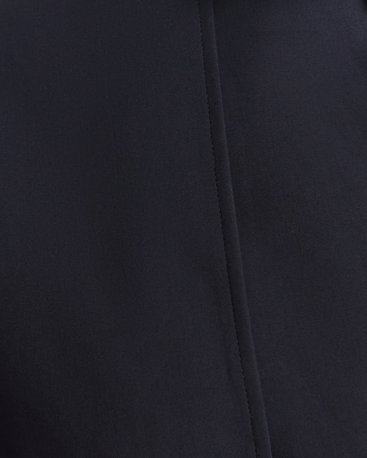 Tia Cropped Trench in BLACK