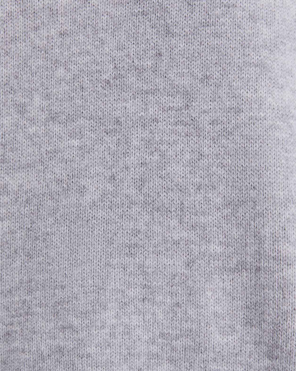 Claudia Chunky Wool Sweater in LIGHT GREY MELANGE