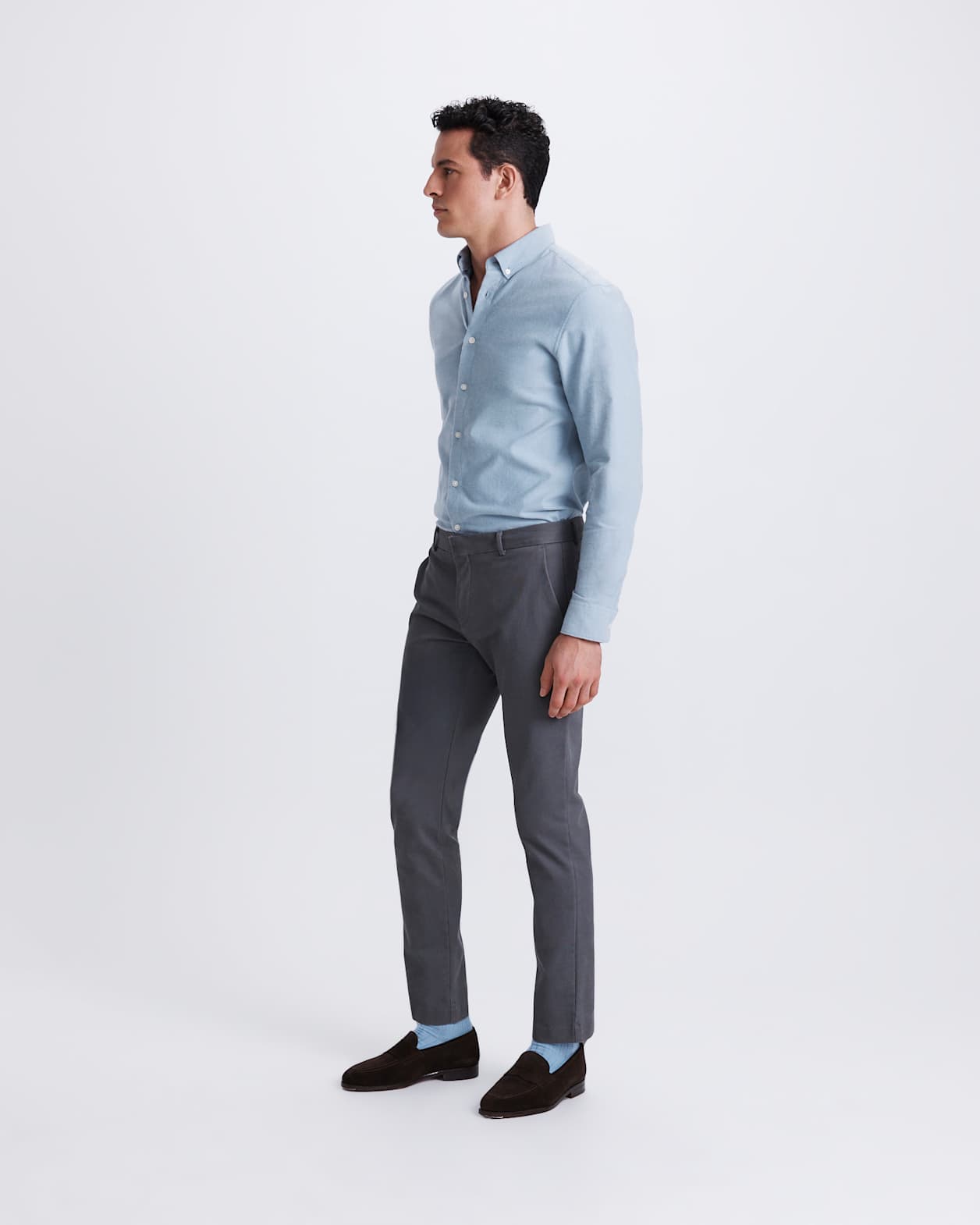 Sam Oxford Shirt in PALE BLUE