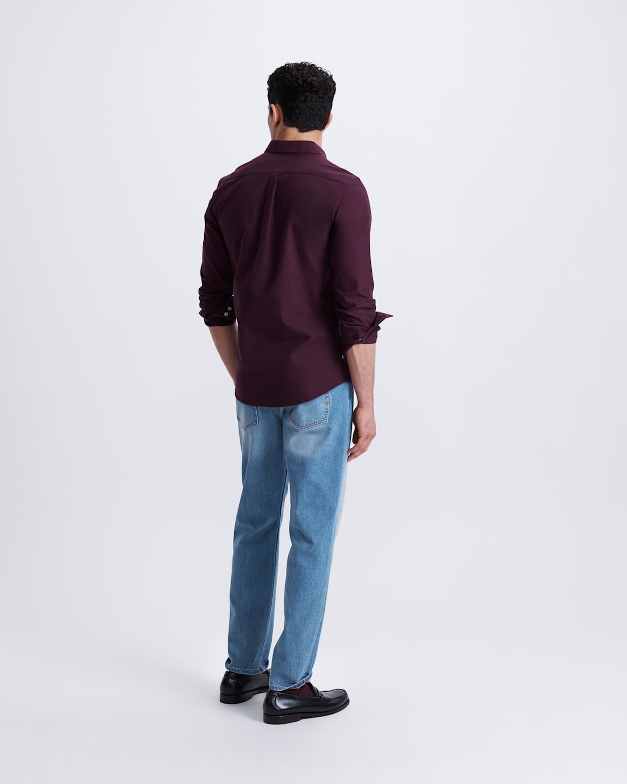 Sam Oxford Shirt in WINE